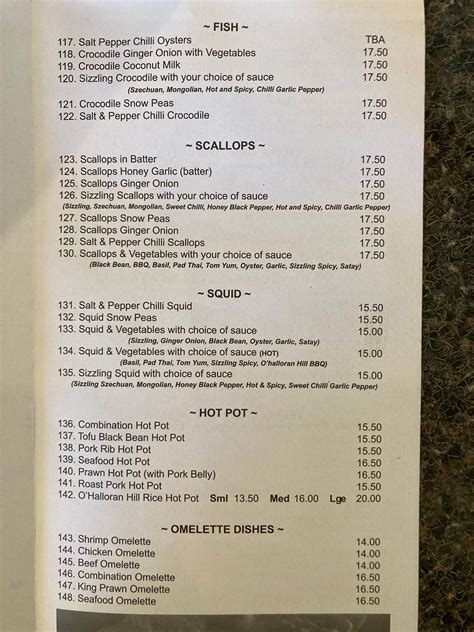 Roulettes Tavern from OHalloran Hill Menu .